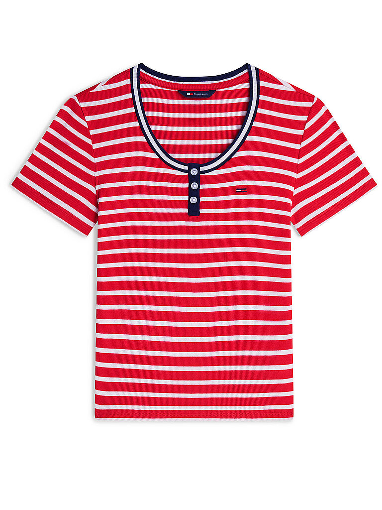 TOMMY JEANS T-Shirt  rot | L