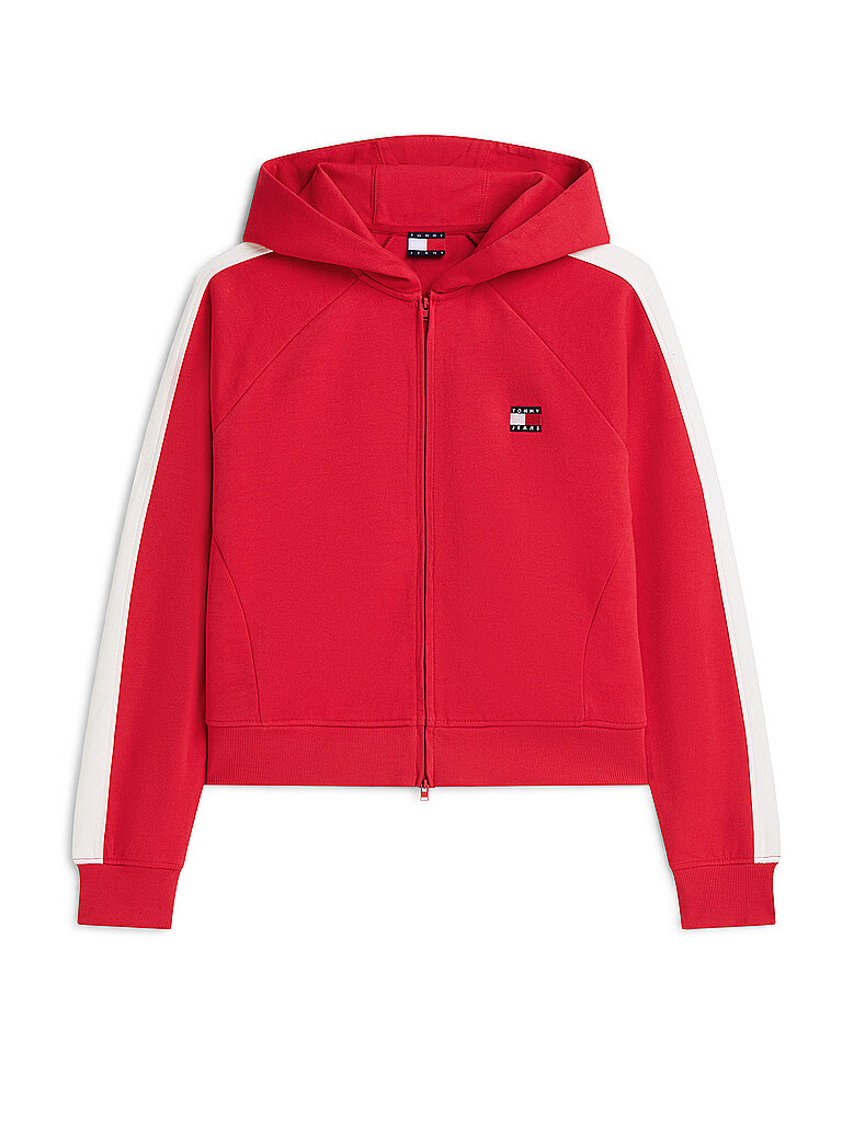 TOMMY JEANS Sweatjacke  rot | S