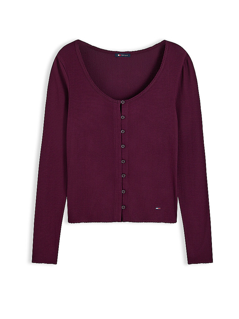 TOMMY JEANS Strickjacke  beere | XS