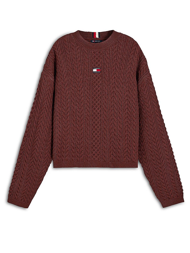 TOMMY JEANS Pullover  braun | XS