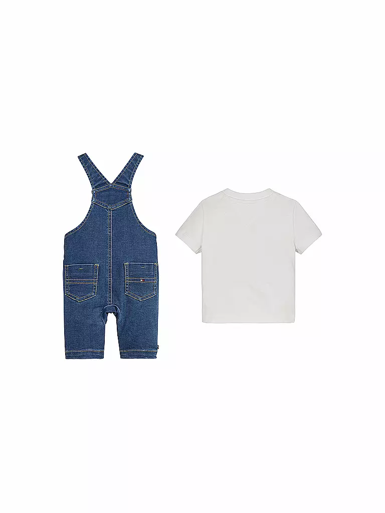 TOMMY HILFIGER | Baby Latzhosen Set 2teilig | blau