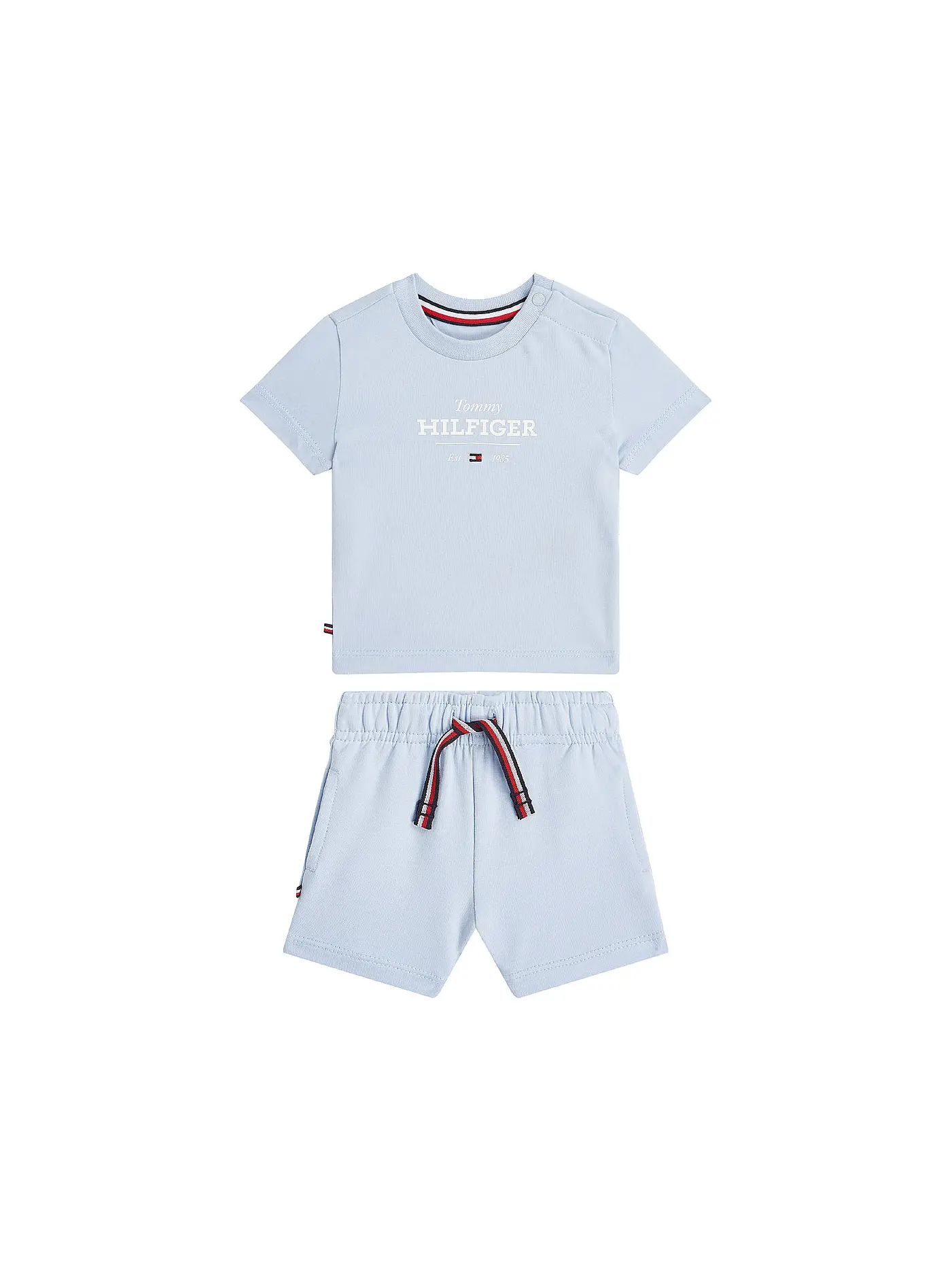 TOMMY HILFIGER | Baby Set 2-teilig T-Shirt und Shorts | hellblau