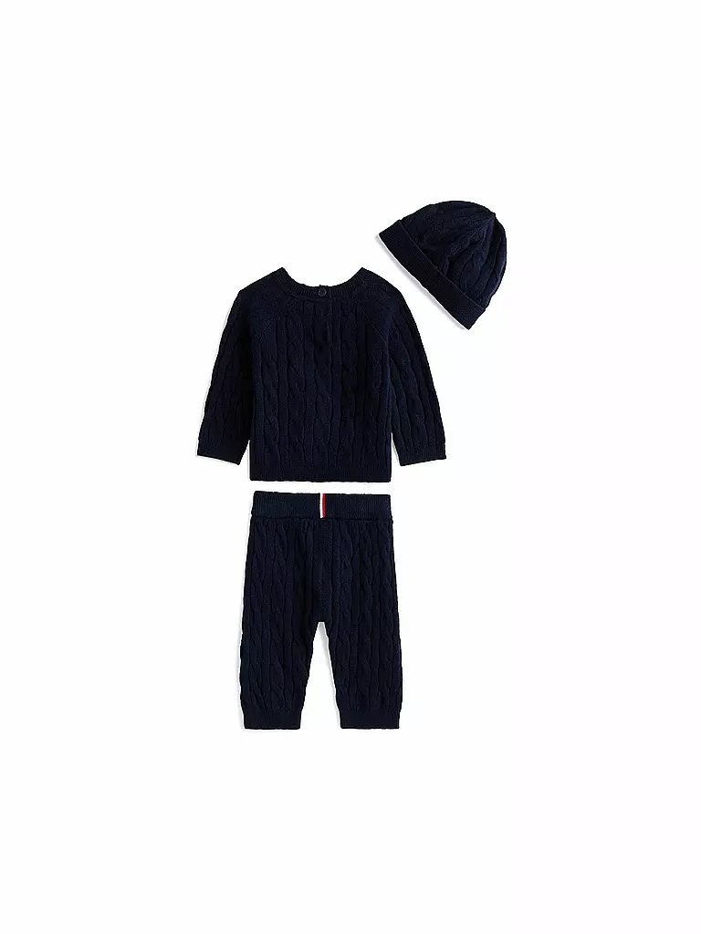 TOMMY HILFIGER | Baby Set 3-teilig Sweater, Hose und Mütze | 