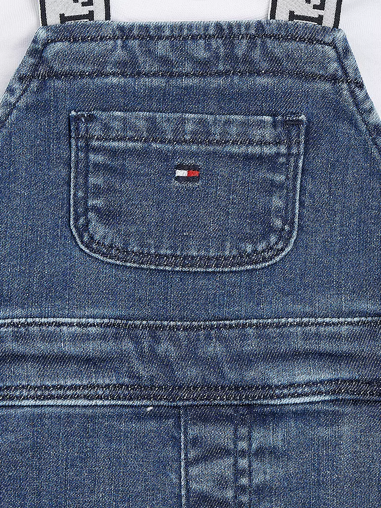 TOMMY HILFIGER | Baby Set Latzhose Shirt 2-teilig | blau