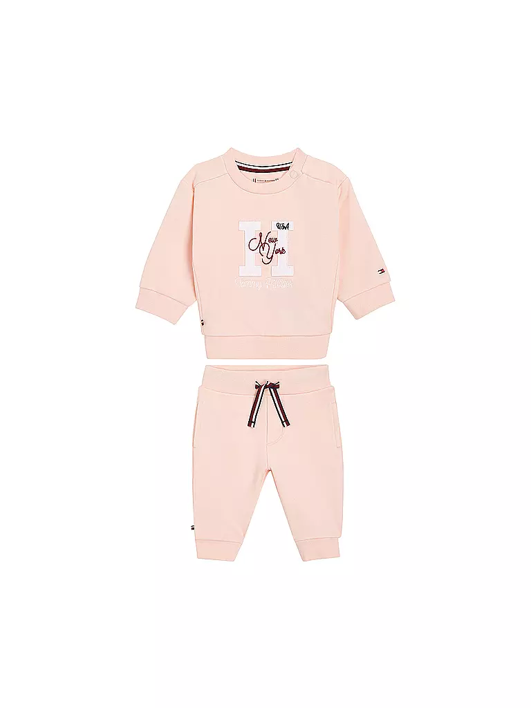 TOMMY HILFIGER | Baby Set Pullover und Hose 2-teilig  | rosa