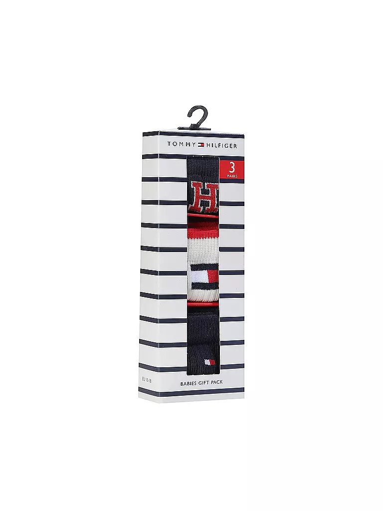 TOMMY HILFIGER | Baby Socken 3er Pkg. navy | camel