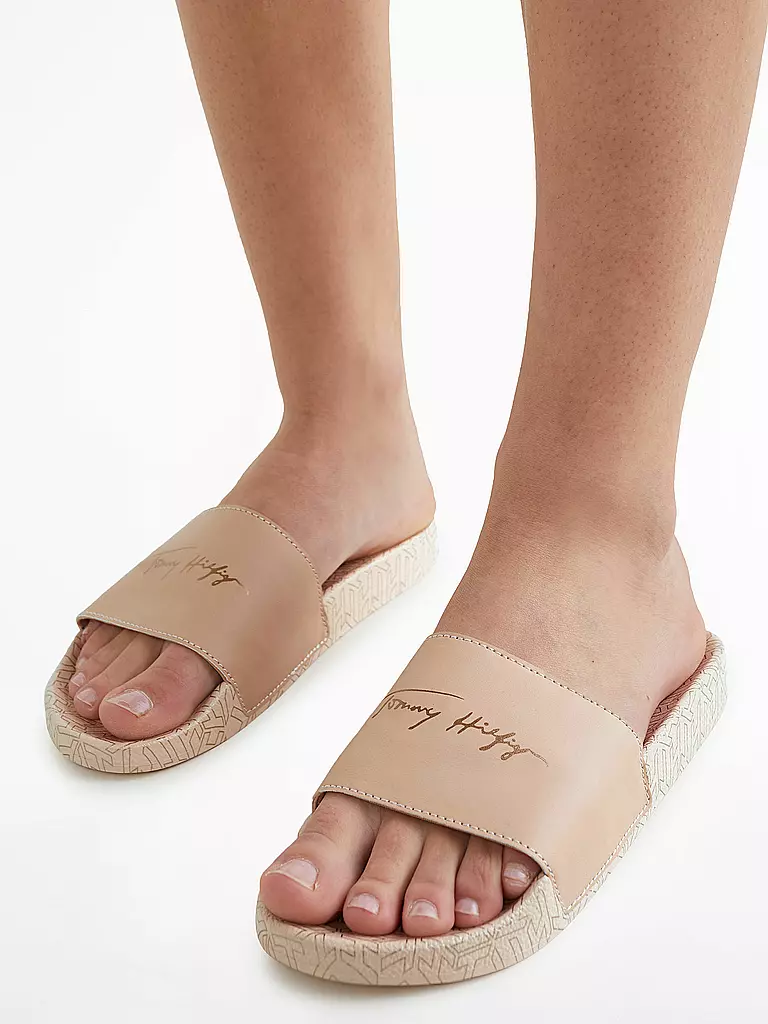 TOMMY HILFIGER | Badeschuhe - Slides | beige