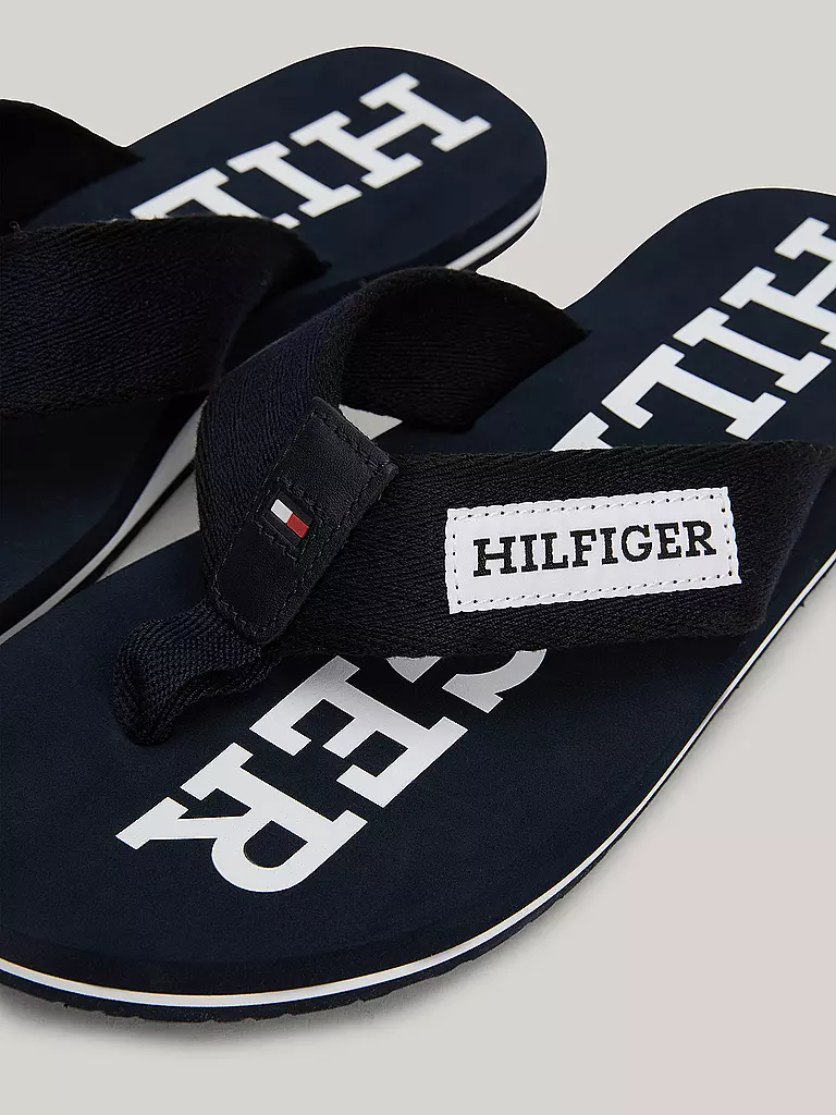 TOMMY HILFIGER | Badeschuhe - Zehentrenner  | blau