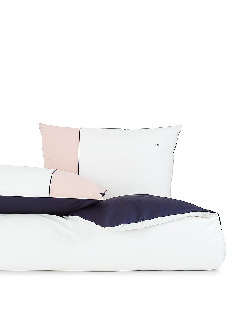 TOMMY HILFIGER | Bettwäsche Colour Block 70x90cm / 140x200cm | rosa