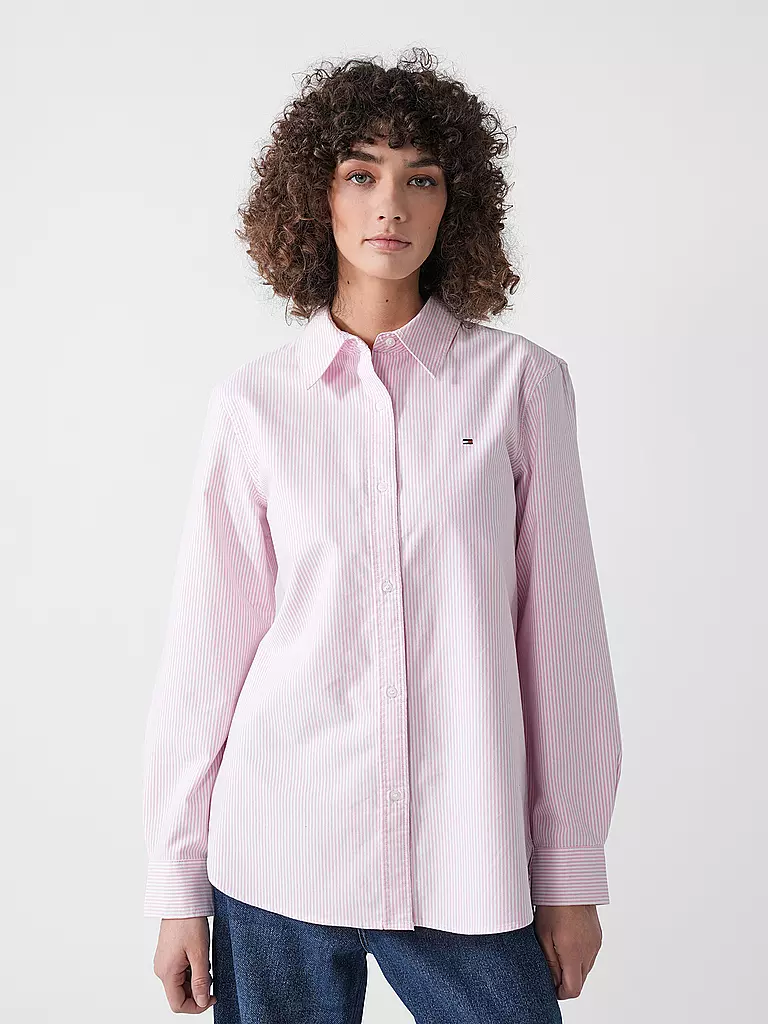 TOMMY HILFIGER | Bluse Relaxed Fit | rosa