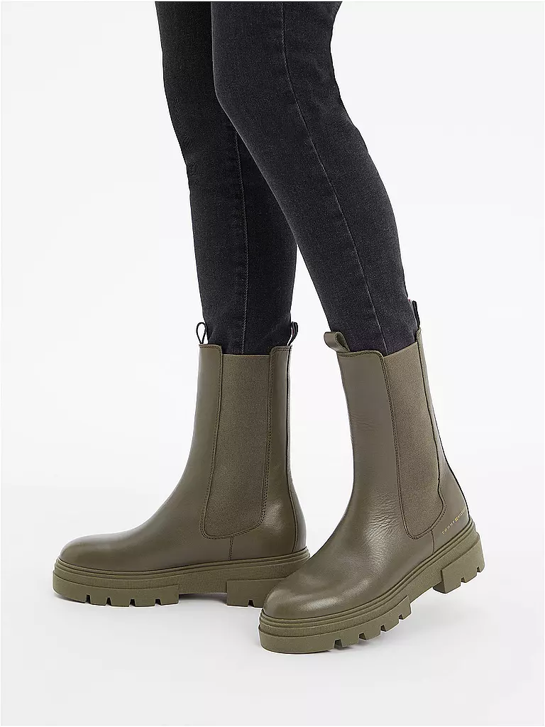 TOMMY HILFIGER | Chelsea Boots | olive