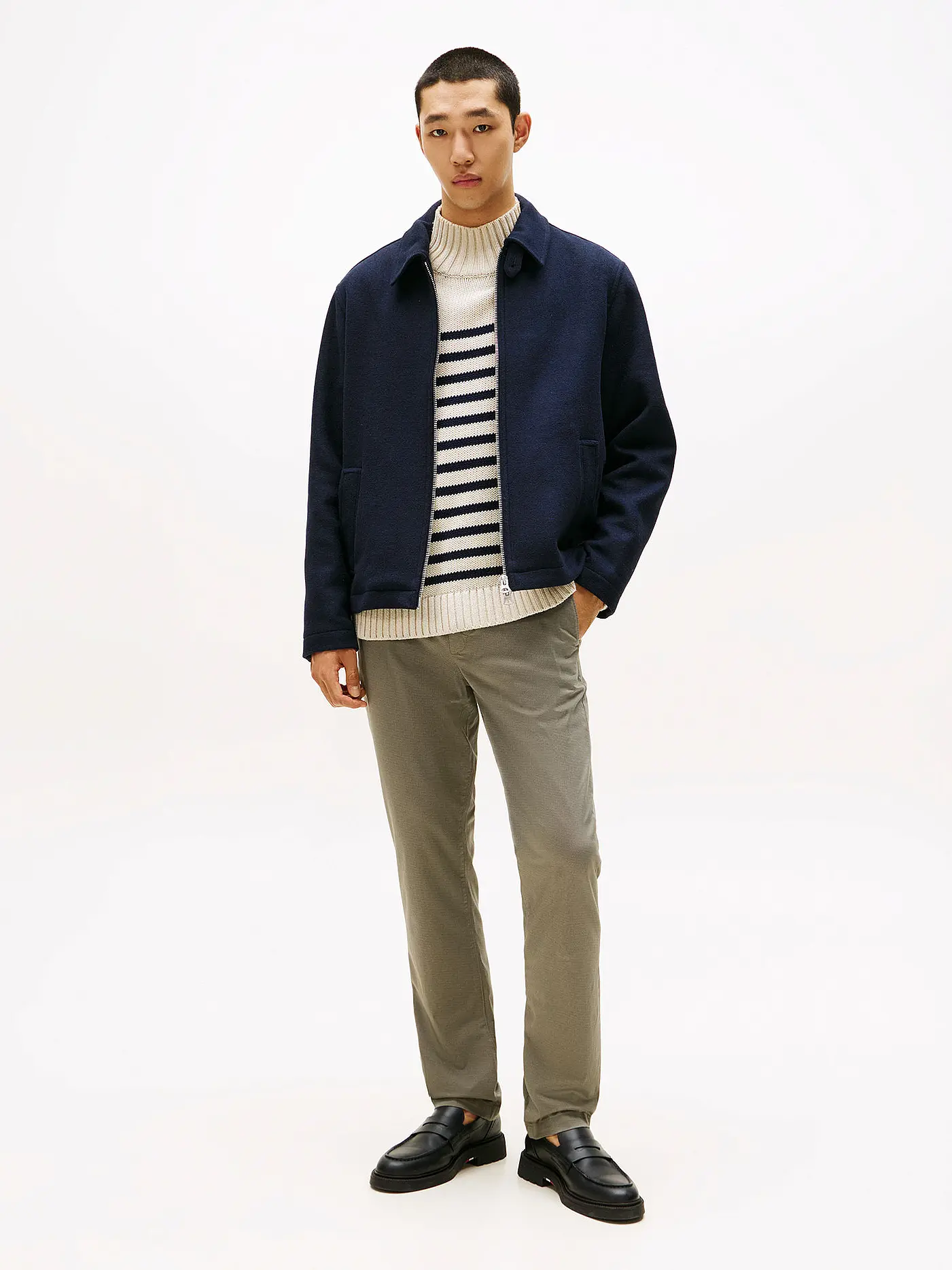 TOMMY HILFIGER | Chino  | grau
