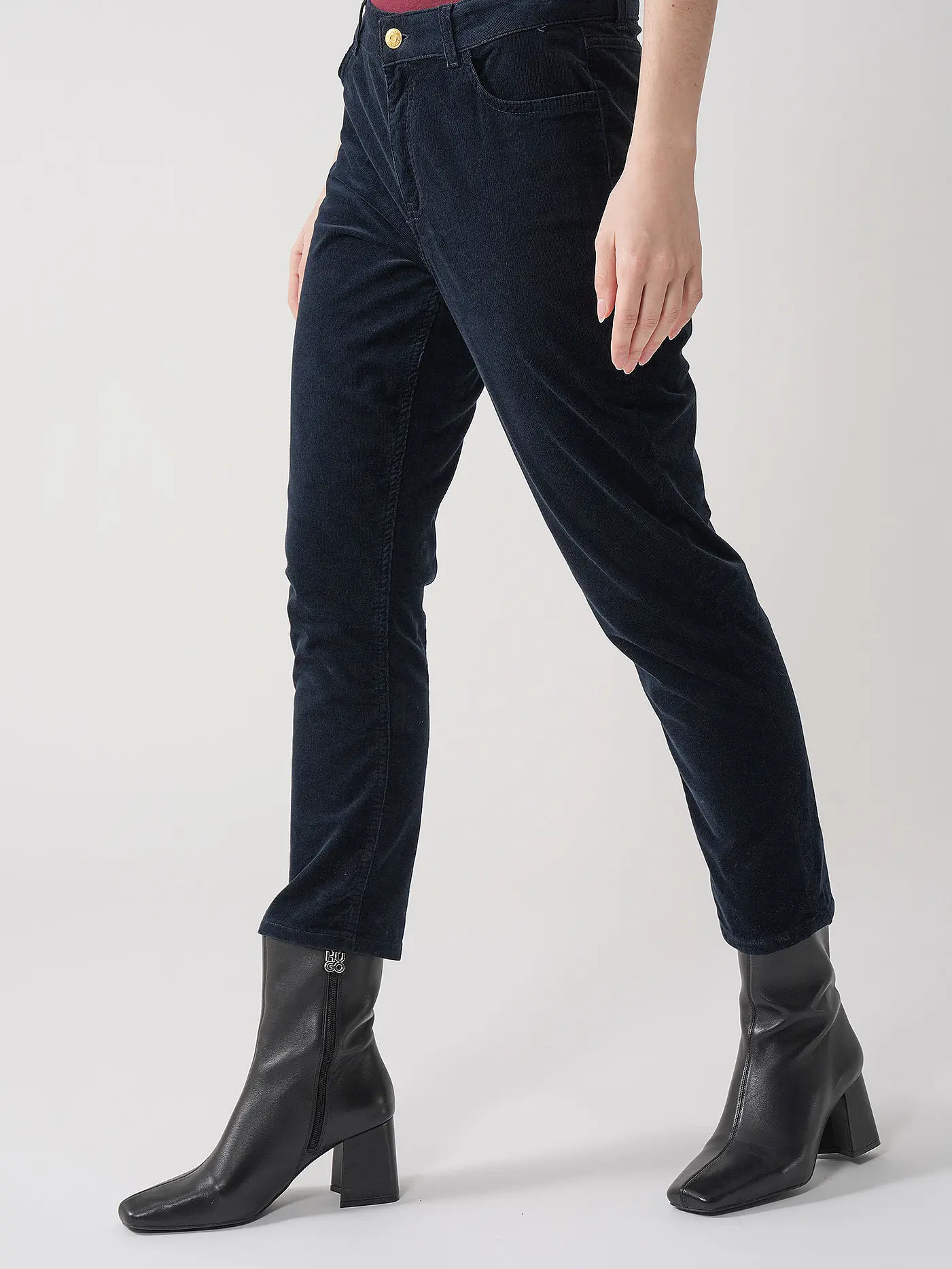 TOMMY HILFIGER | Cordhose Slim Fit | dunkelblau