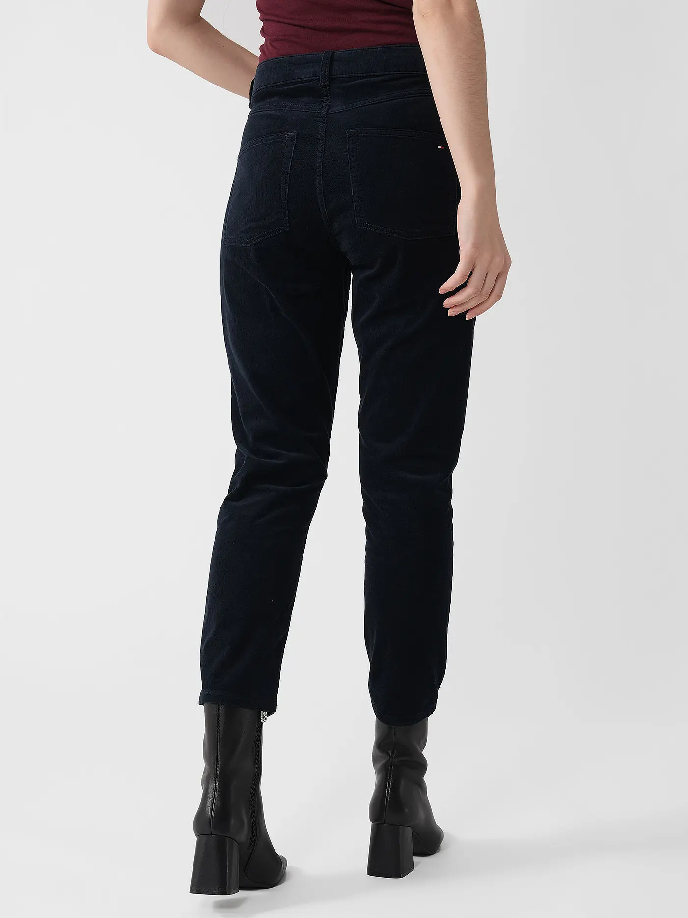 TOMMY HILFIGER | Cordhose Slim Fit | dunkelblau