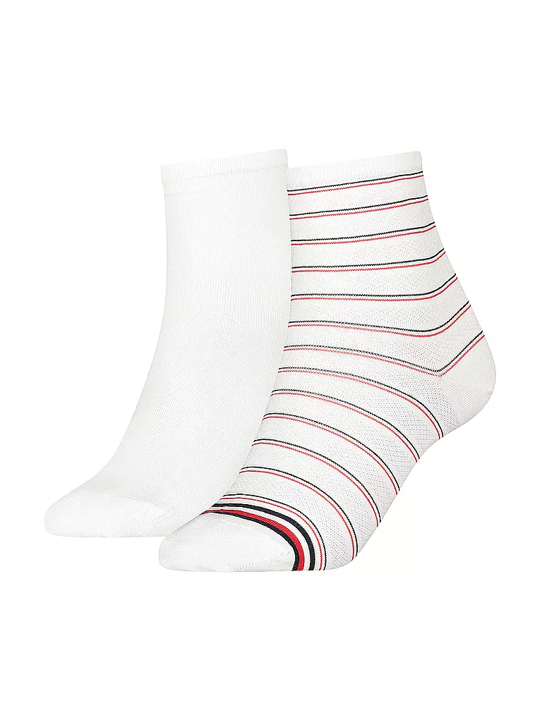 TOMMY HILFIGER | Damen Socken 2er Pkg Preppy white | weiss