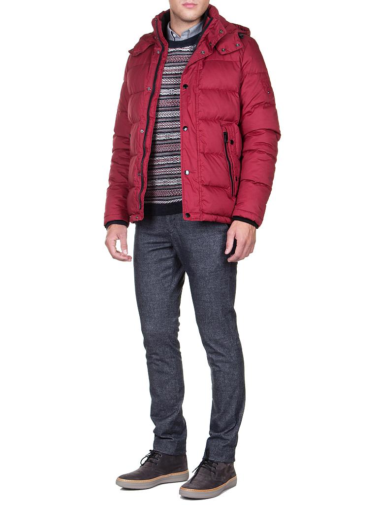 TOMMY HILFIGER | Daunen-Steppjacke "Clyde" | rot