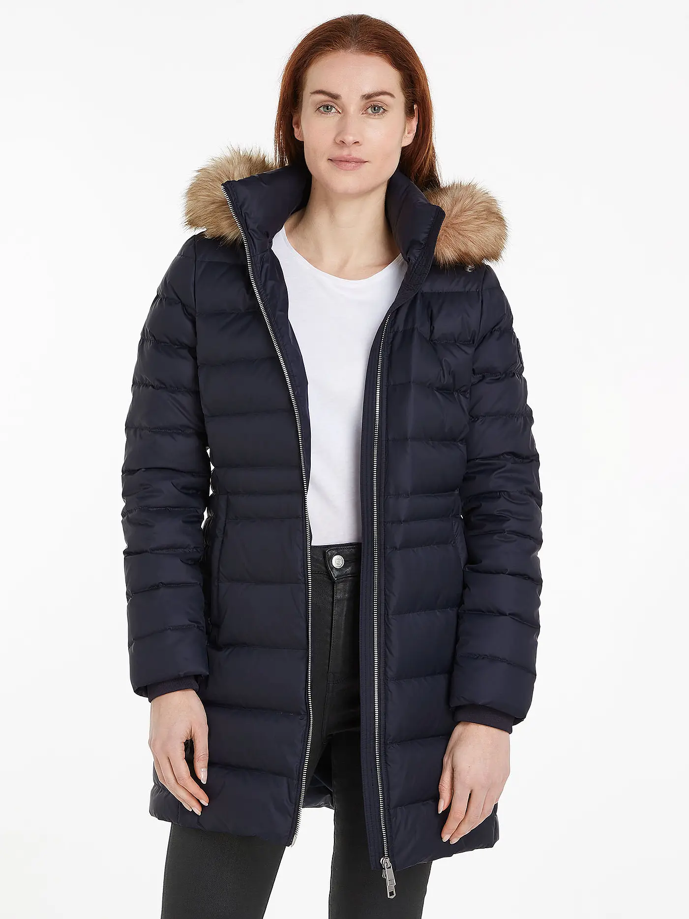TOMMY HILFIGER | Daunenmantel TYRA | dunkelblau