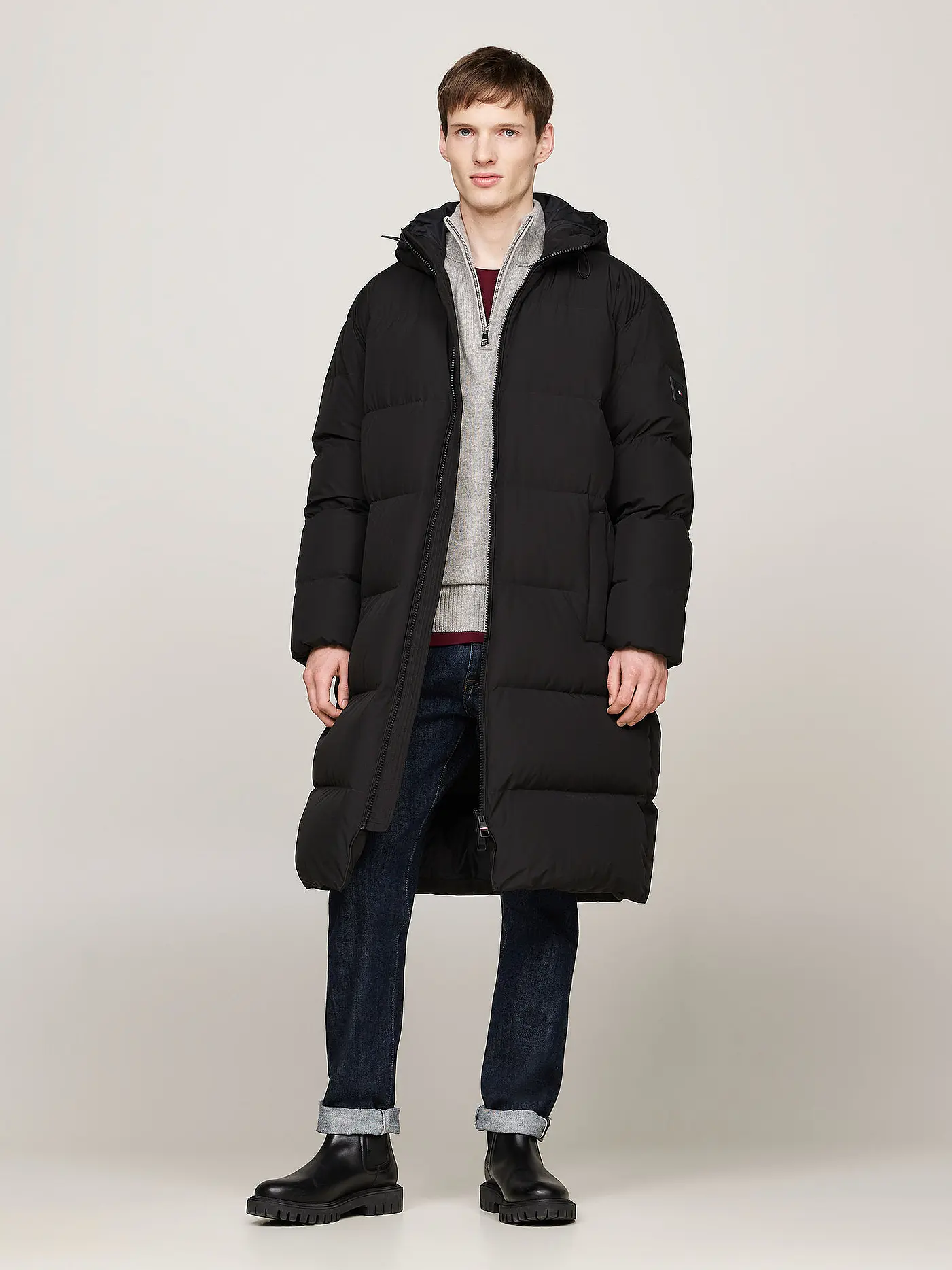 TOMMY HILFIGER | Daunenparka  | schwarz