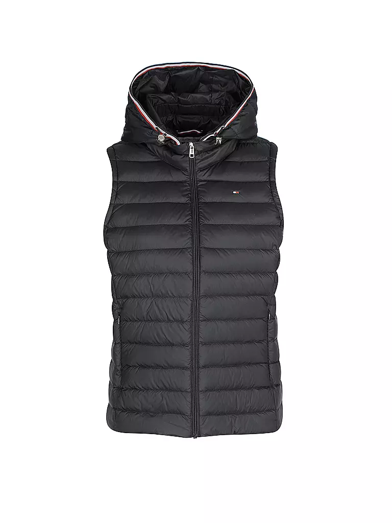 TOMMY HILFIGER | Daunensteppgilet  | schwarz