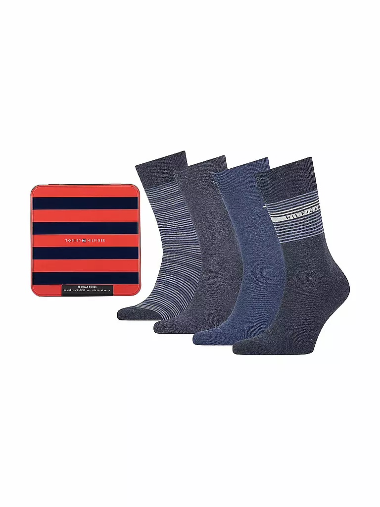 TOMMY HILFIGER | Geschenkbox Socken 4-er Pkg. jeans | blau