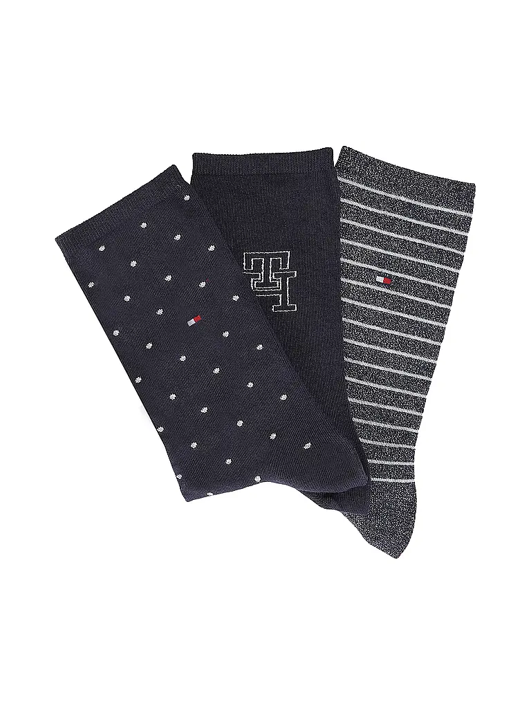 TOMMY HILFIGER | Geschenkeset Socken 3er Pkg. navy | Dunkelblau