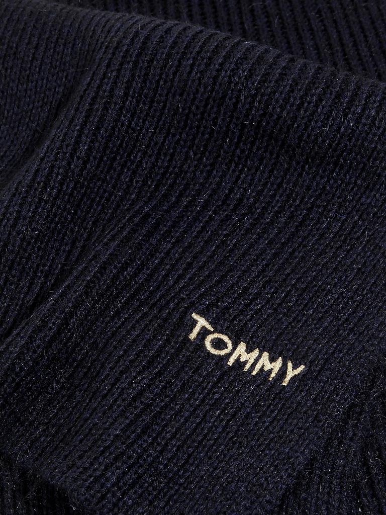 TOMMY HILFIGER | Geschenkset Schal mit Haube | blau