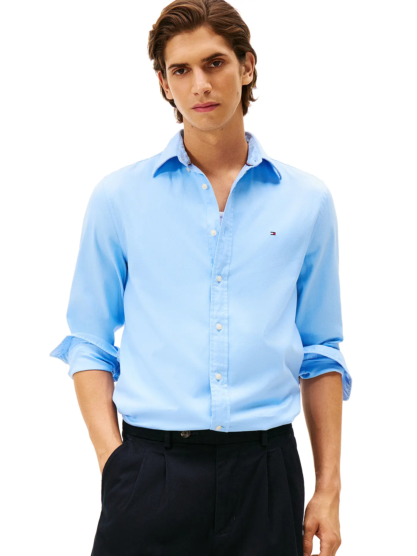 TOMMY HILFIGER | Hemd Regular Fit  | hellblau