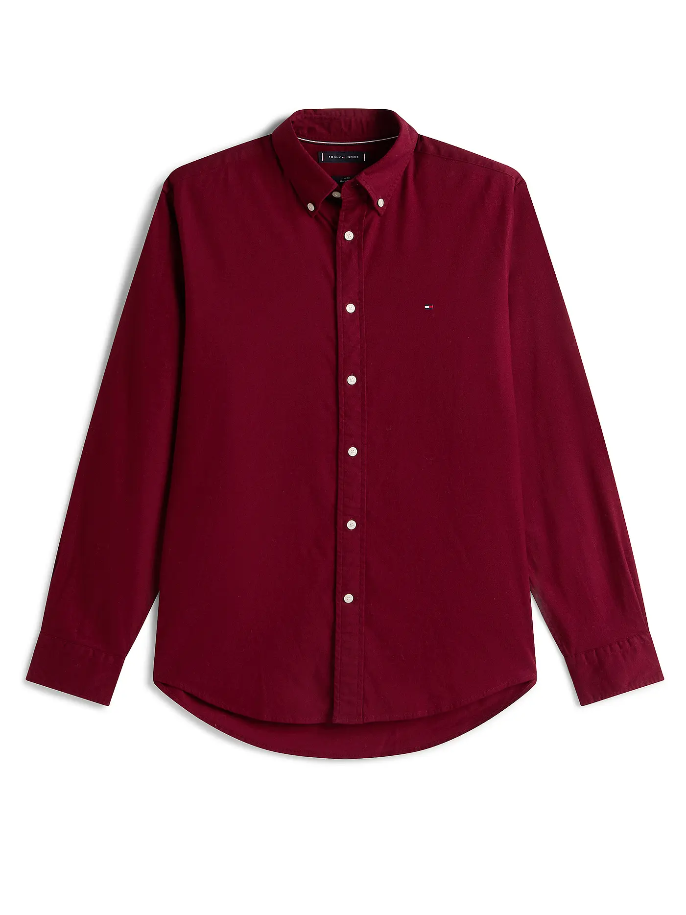 TOMMY HILFIGER | Hemd Regular Fit  | dunkelrot