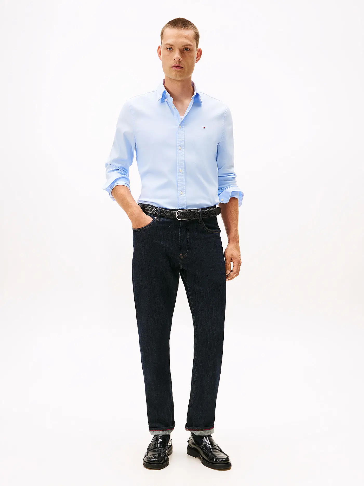 TOMMY HILFIGER | Hemd Slim Fit  | hellblau