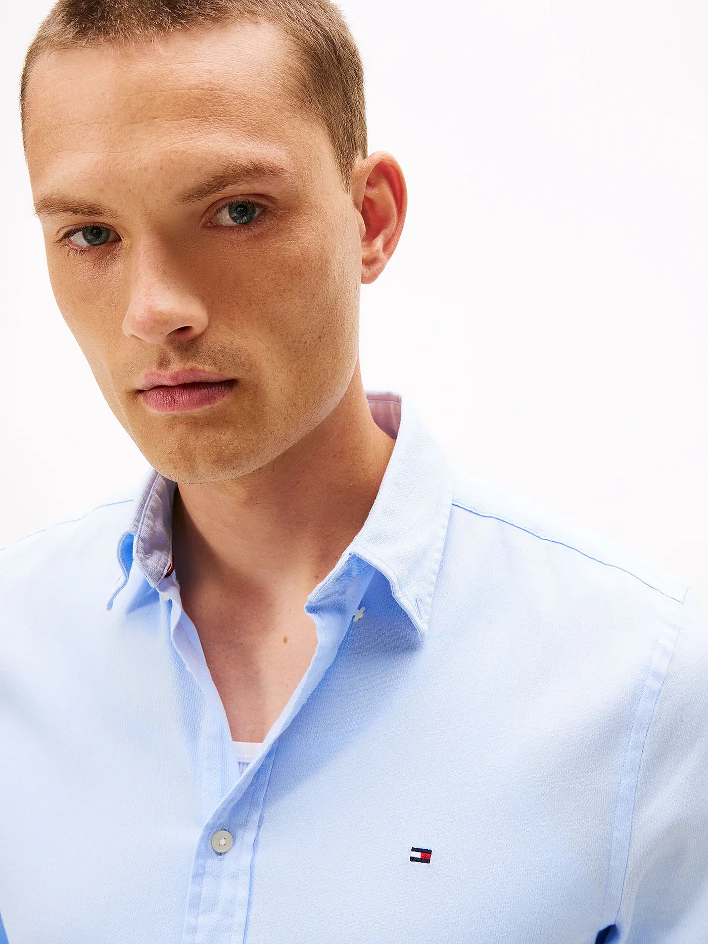 TOMMY HILFIGER | Hemd Slim Fit  | hellblau