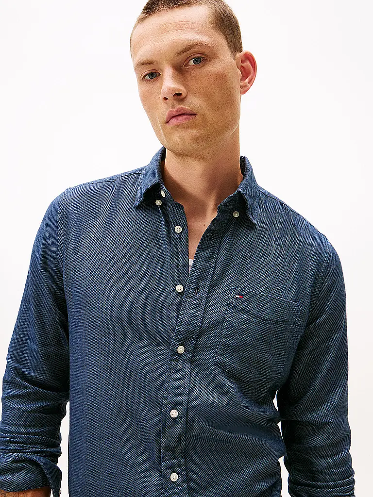 TOMMY HILFIGER | Hemd Slim Fit  | blau