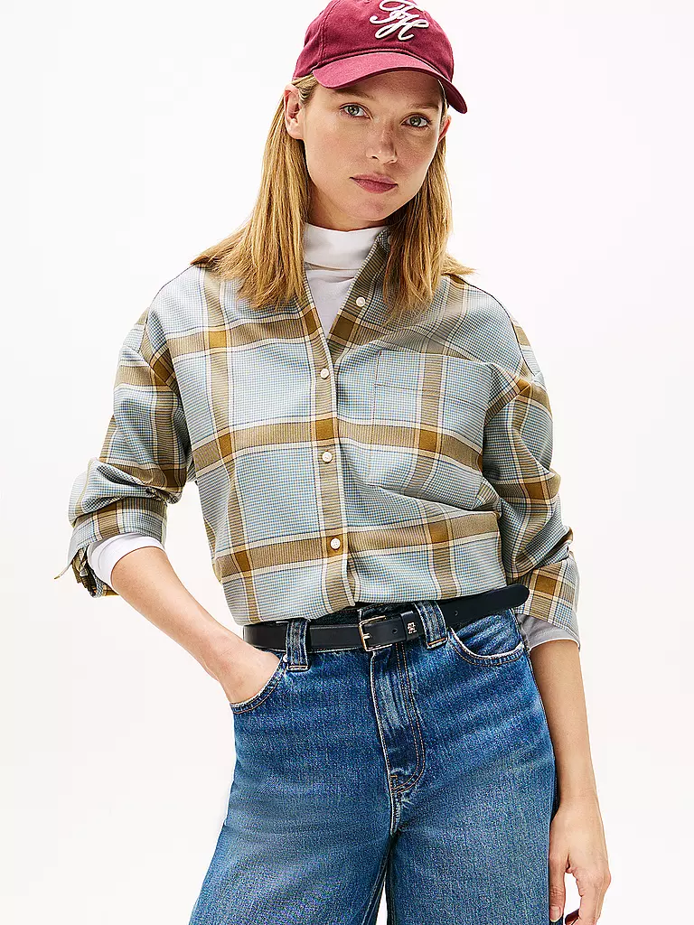 TOMMY HILFIGER | Hemdbluse  | hellblau