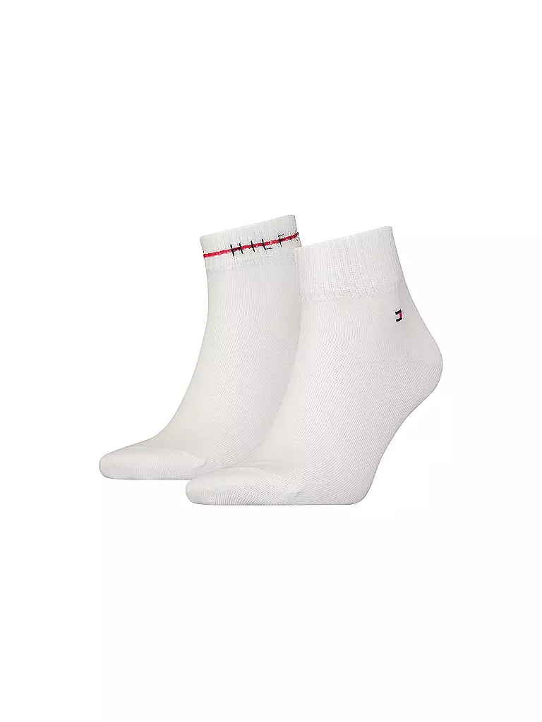 TOMMY HILFIGER | Herren Socken 2er Pkg white  | weiss