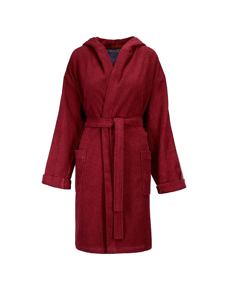 TOMMY HILFIGER | Hilfiger Iconic Bademantel (Bordeaux) | rot