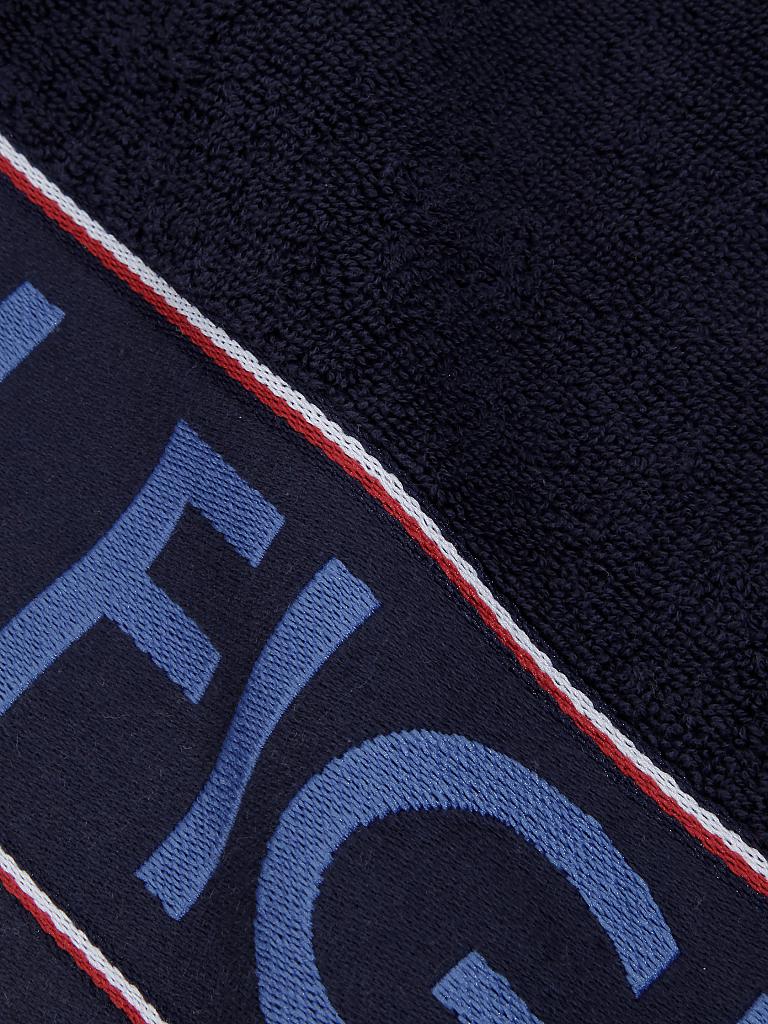 TOMMY HILFIGER | Hilfiger Iconic Frottee Duschtuch 70x130cm (Navy) | blau