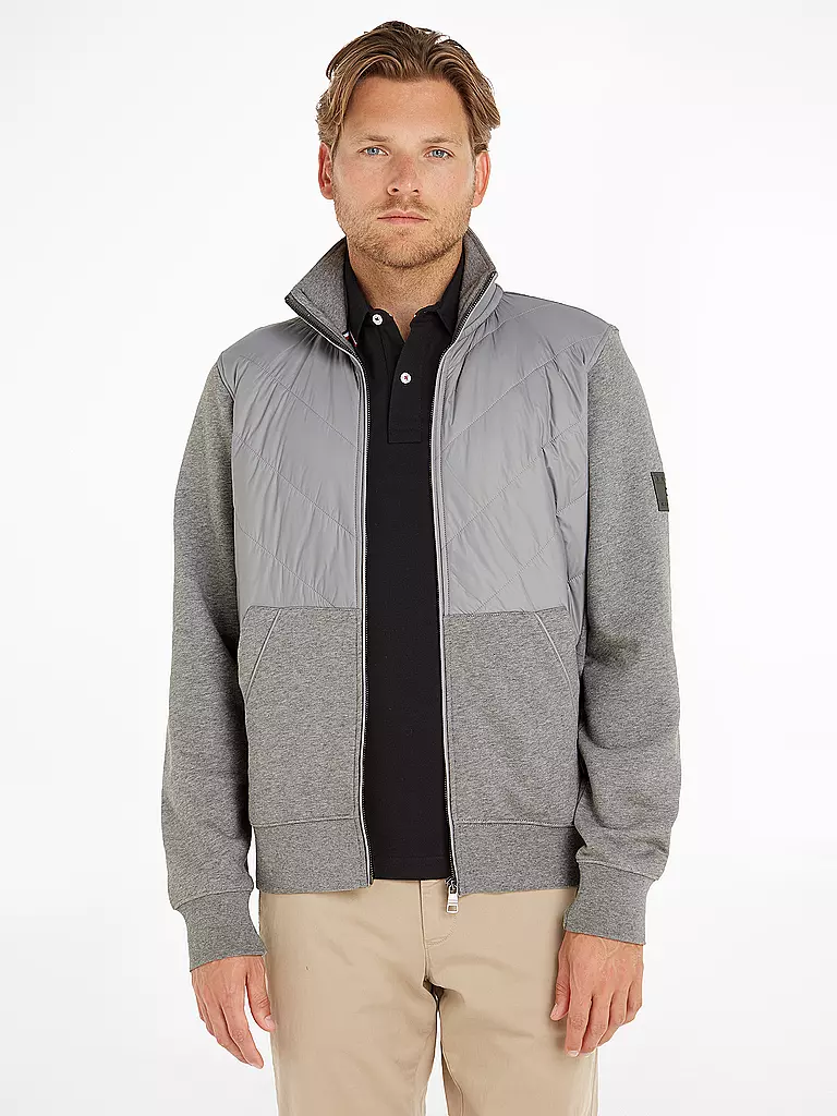 TOMMY HILFIGER | Hybridjacke - Sweatjacke | grau