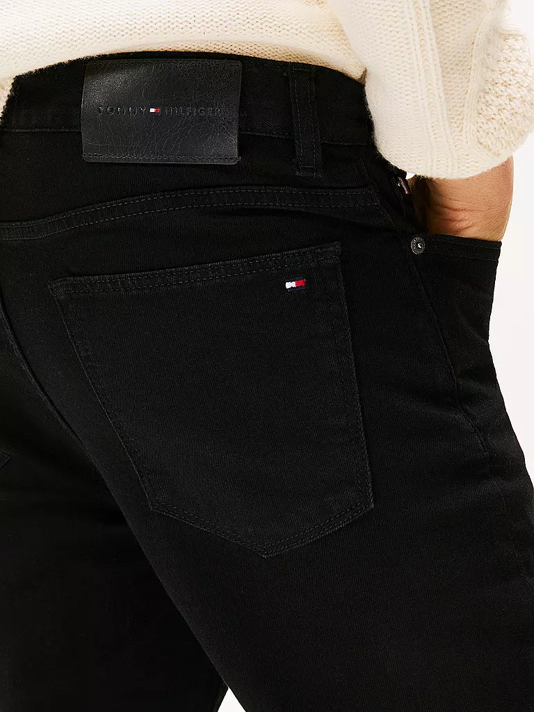 TOMMY HILFIGER | Jeans Slim Fit | schwarz
