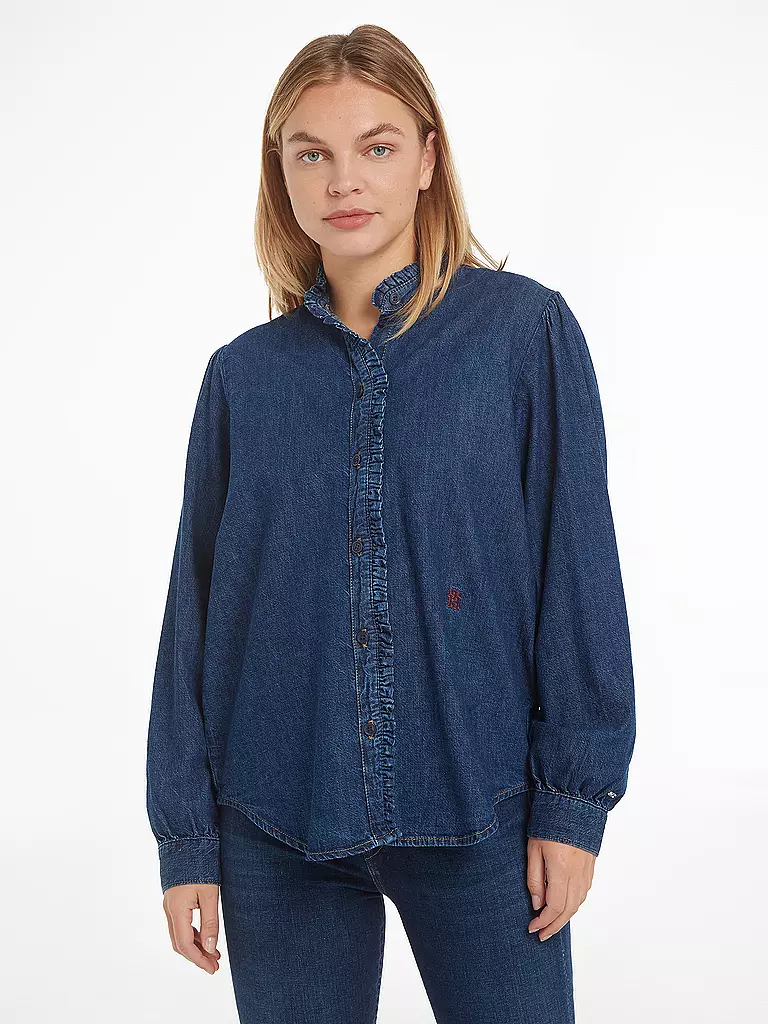 TOMMY HILFIGER | Jeansbluse | blau