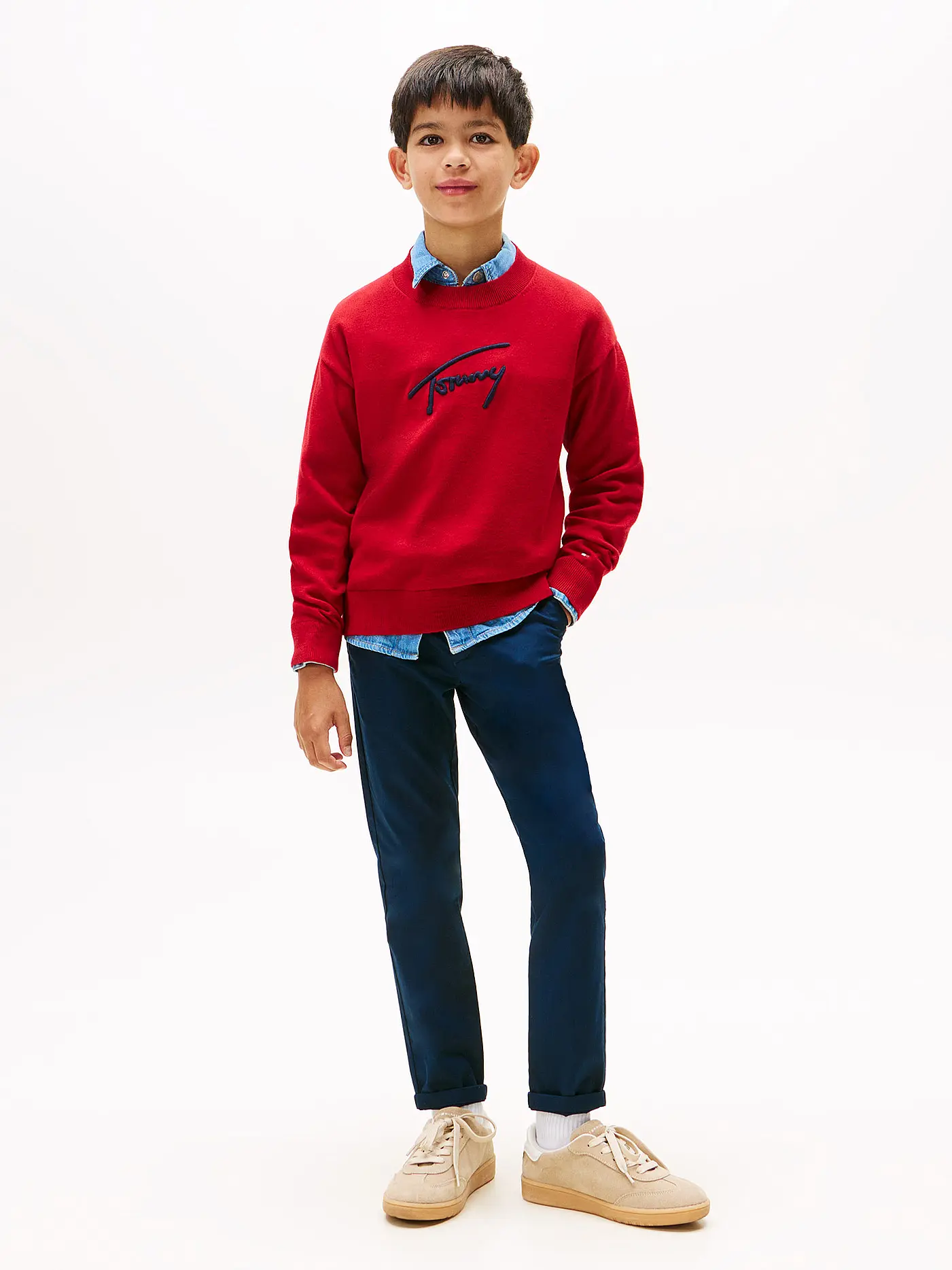 TOMMY HILFIGER | Jungen Chino 1985 | dunkelblau