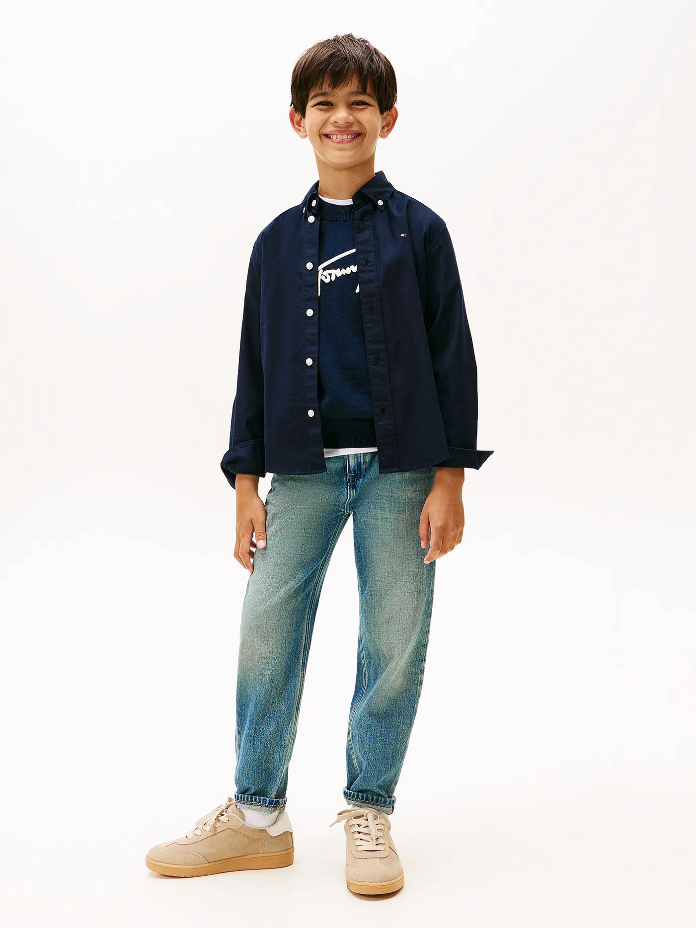 TOMMY HILFIGER | Jungen Hemd | dunkelblau