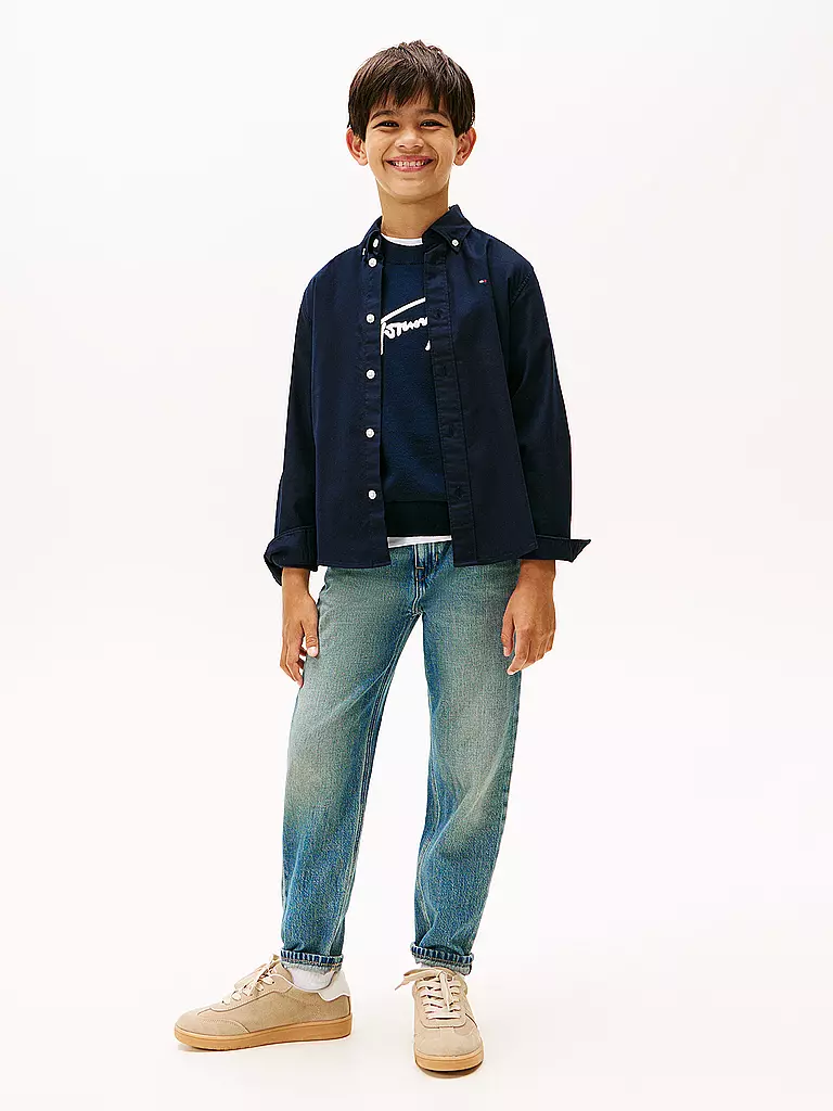 TOMMY HILFIGER | Jungen Hemd | dunkelblau
