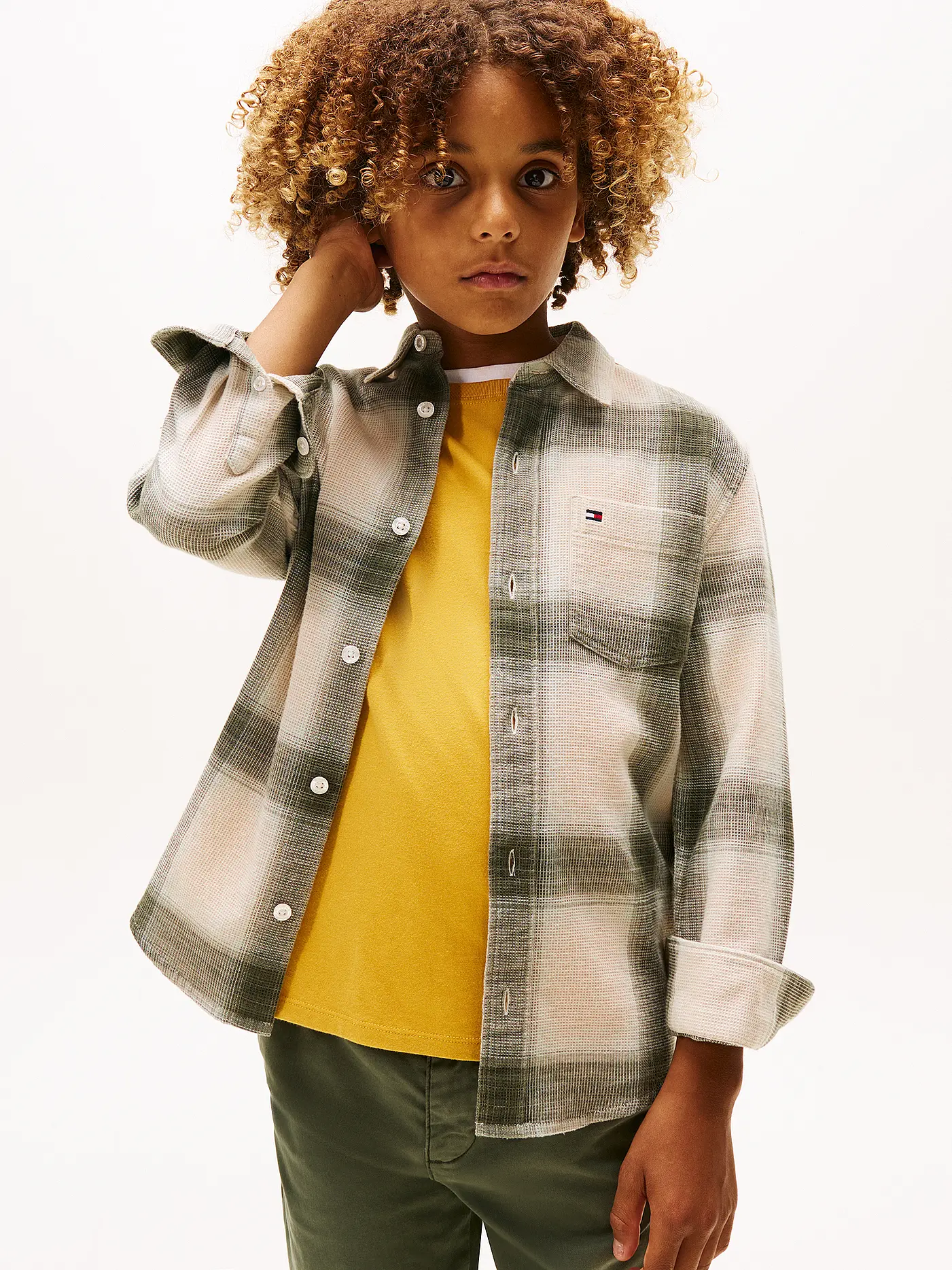 TOMMY HILFIGER | Jungen Hemd | creme