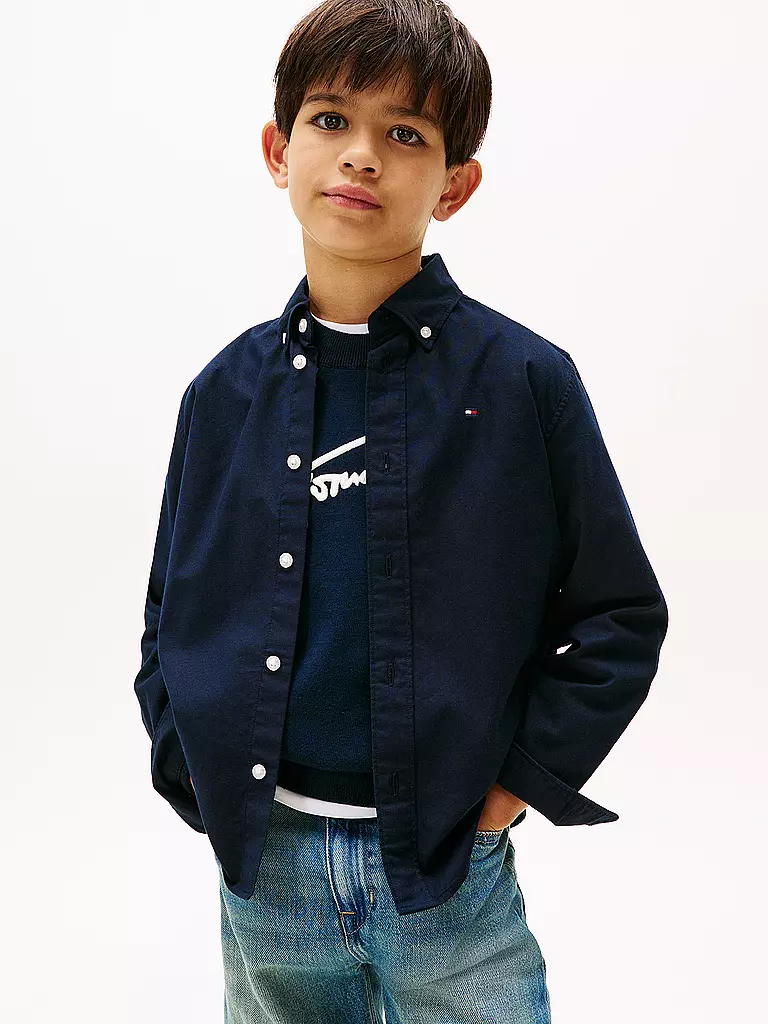 TOMMY HILFIGER | Jungen Hemd | dunkelblau