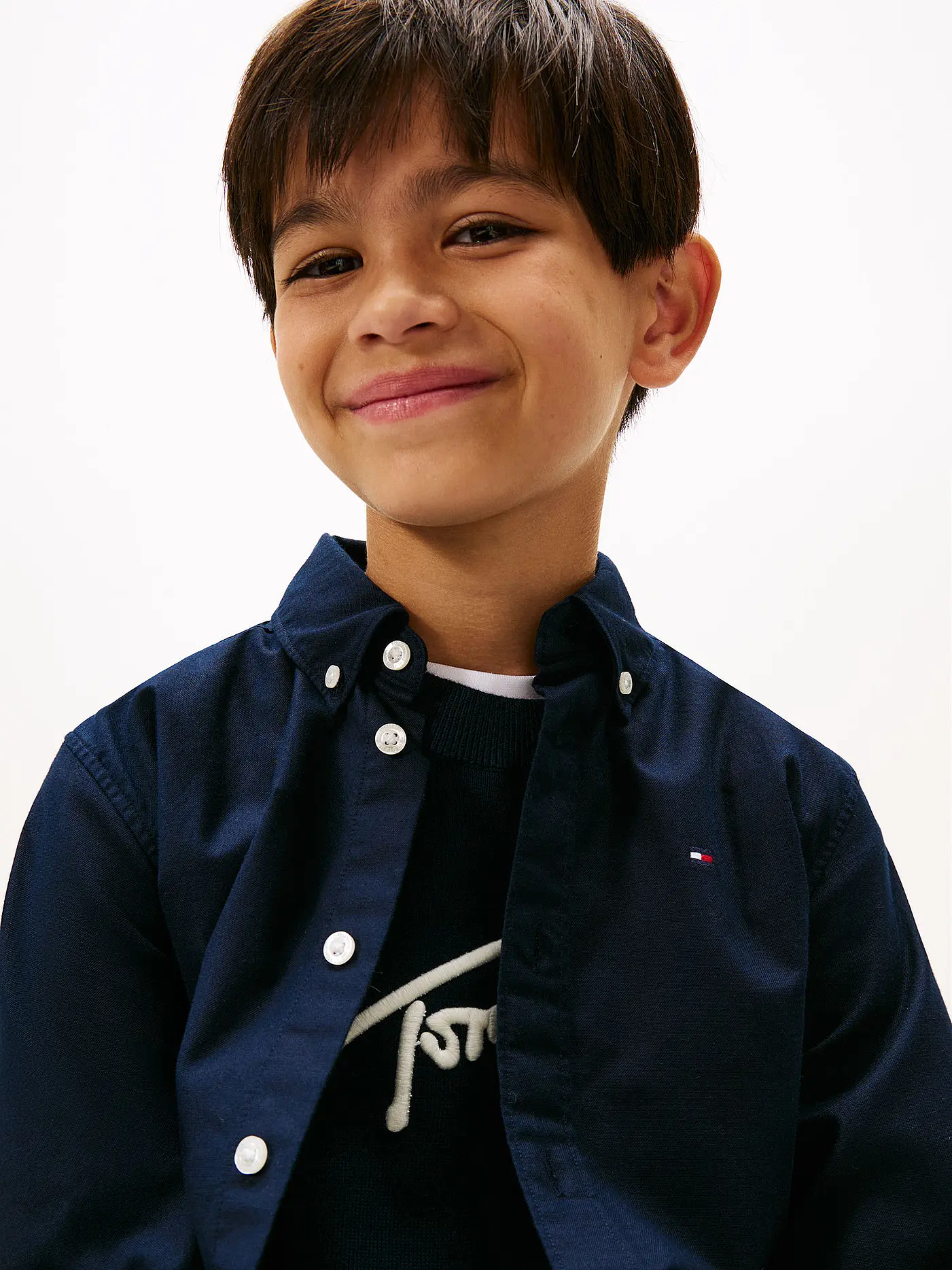 TOMMY HILFIGER | Jungen Hemd | dunkelblau