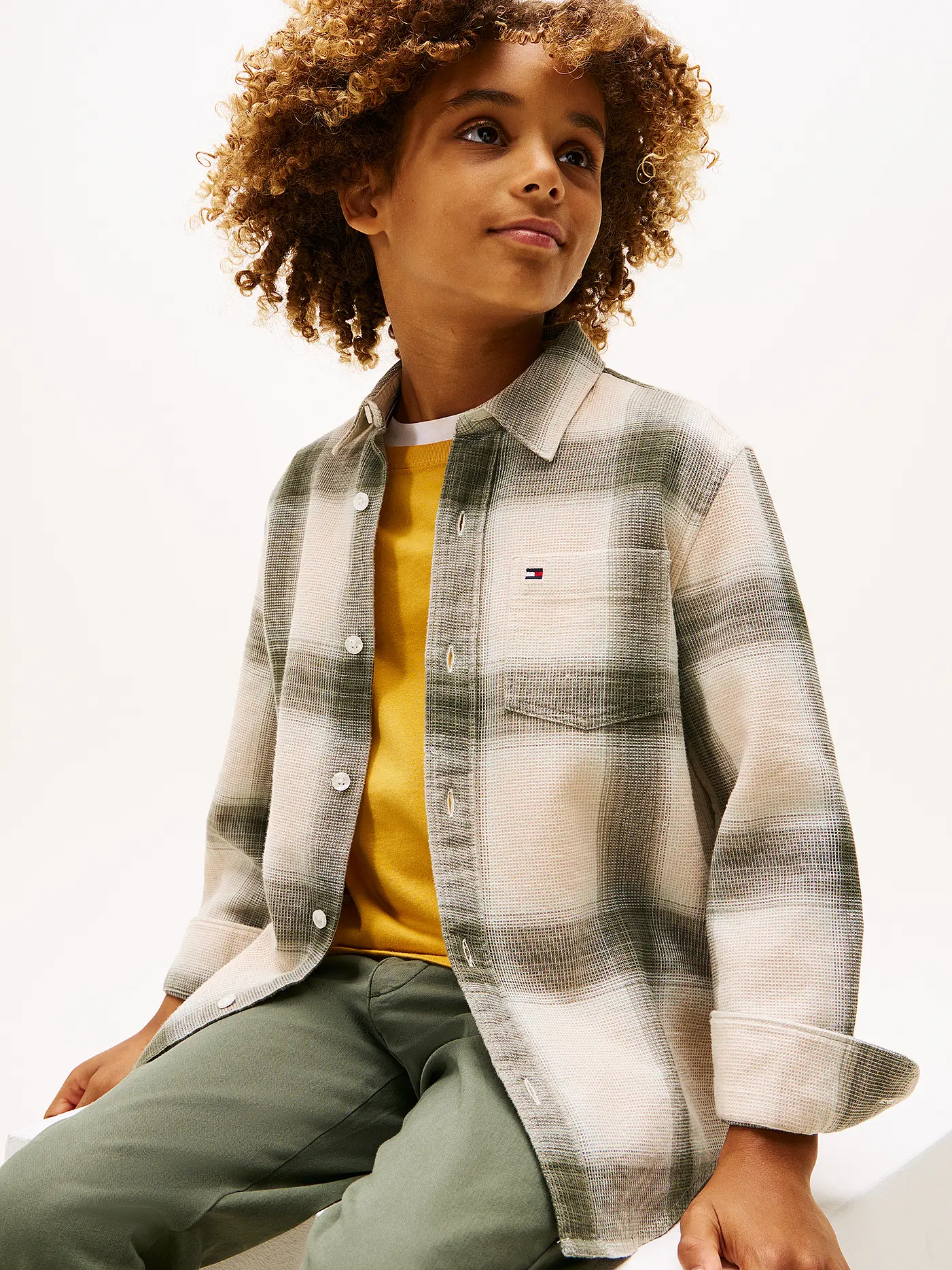 TOMMY HILFIGER | Jungen Hemd | creme