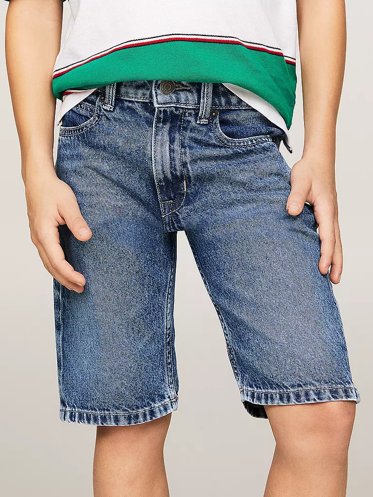 TOMMY HILFIGER | Jungen Jeansshorts Straight Fit | blau