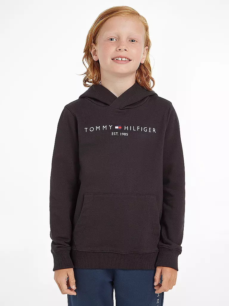 TOMMY HILFIGER | Jungen Kapuzensweater - Hoodie | schwarz