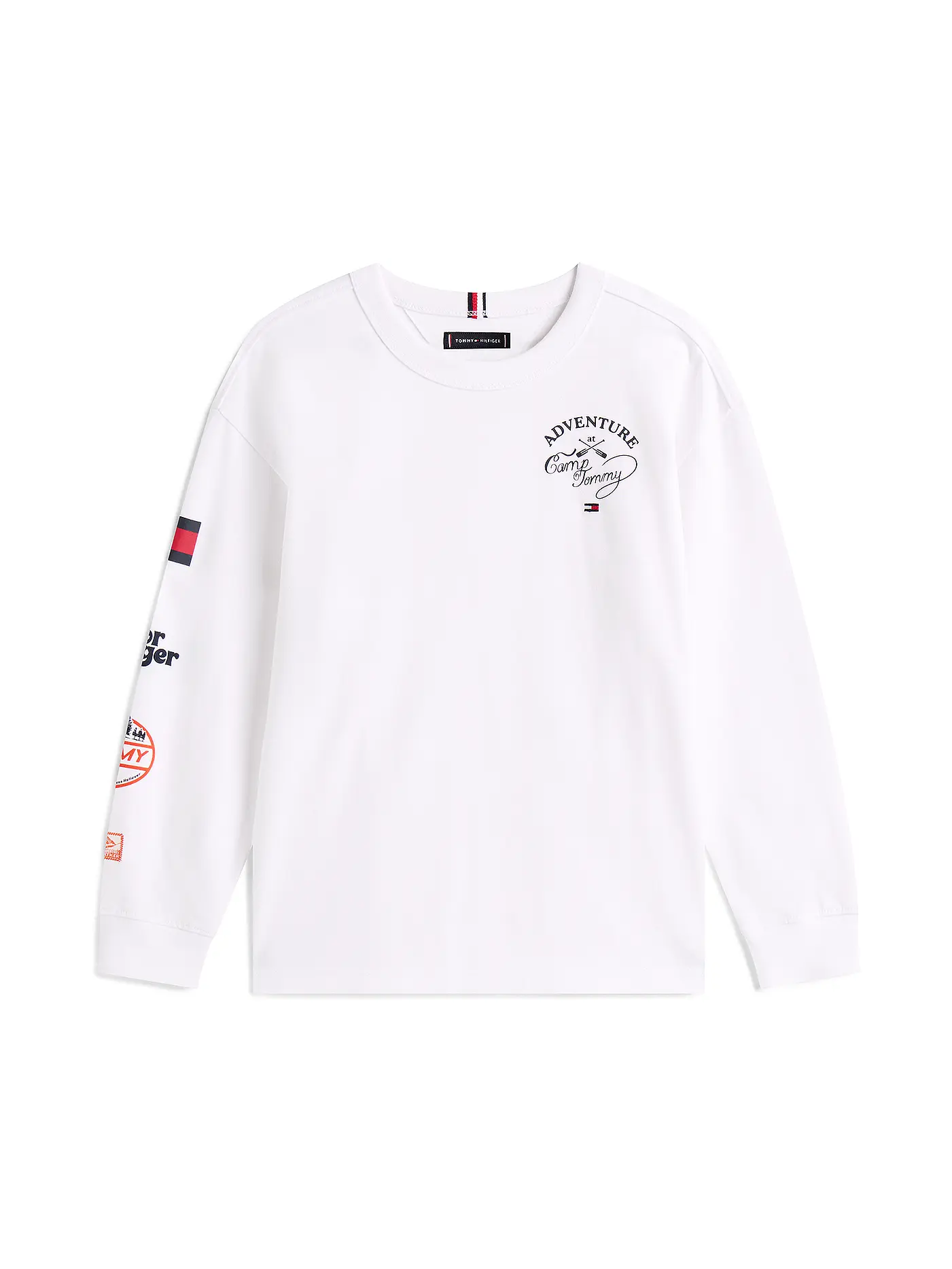 TOMMY HILFIGER | Jungen Langarmshirt  | weiss