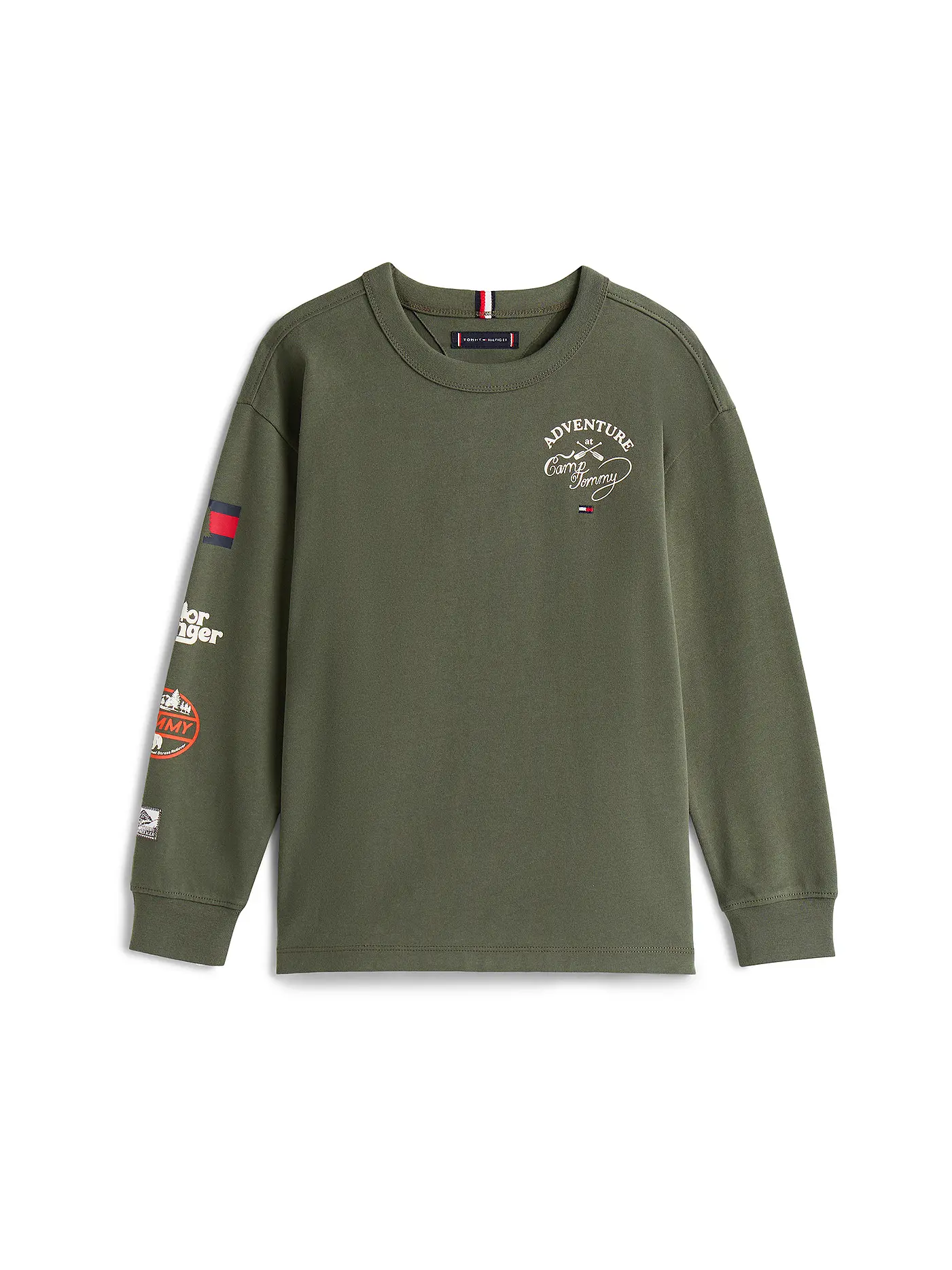 TOMMY HILFIGER | Jungen Langarmshirt  | olive