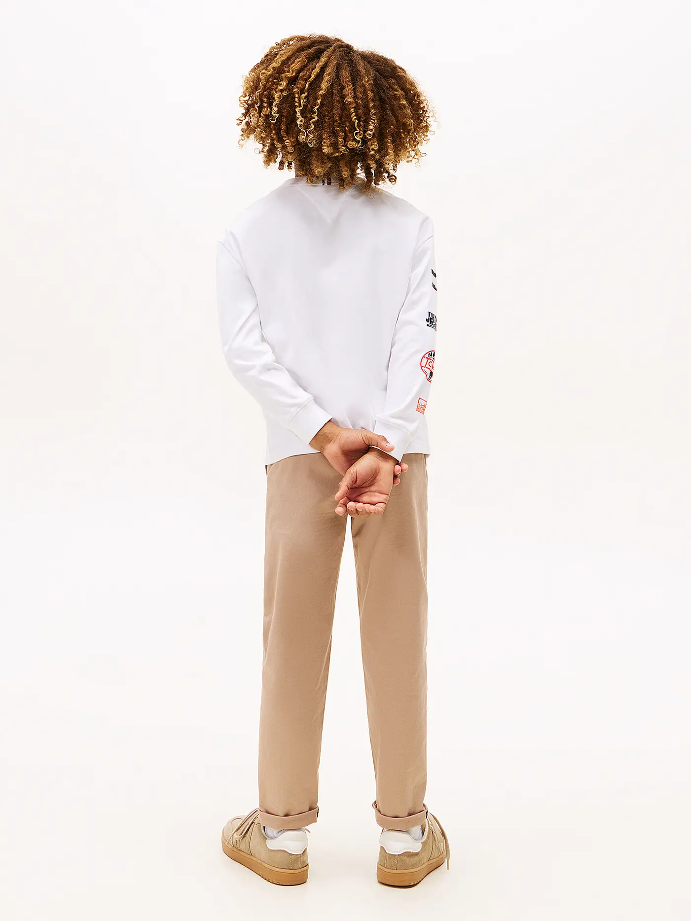 TOMMY HILFIGER | Jungen Langarmshirt  | weiss